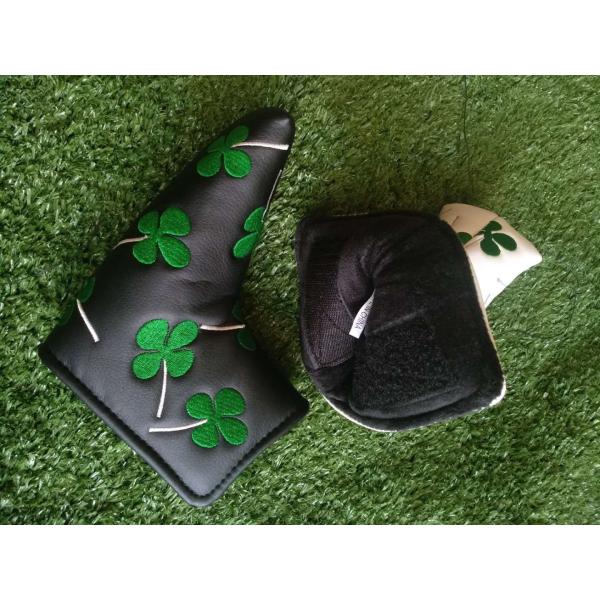 Four Leaf Clover headcover , Golf headcover , golf headcover , putter headcover ,  headcover