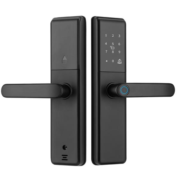 Qleung S851 スマートホームドアロック Tuya APP リモコン 指紋 パスワード カードキー 解錠