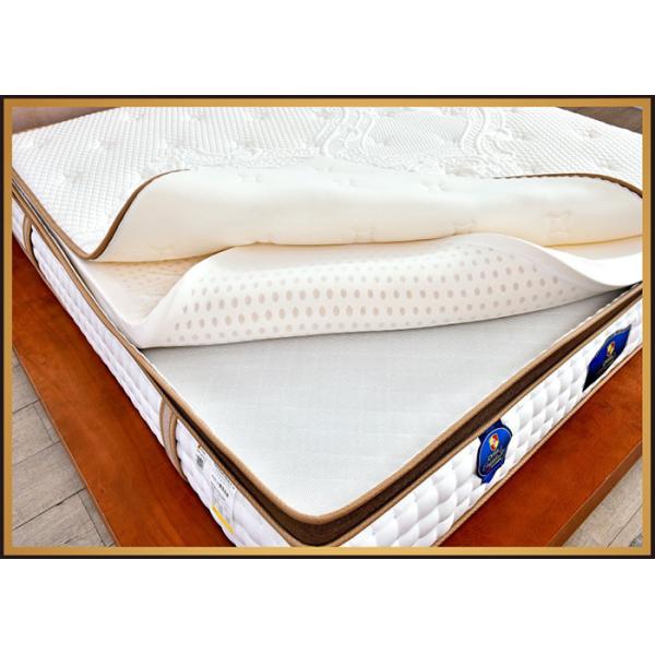 Customized Bonnell Spring Mattress / Luxury Pillow Top Mattress Hotel Furniture