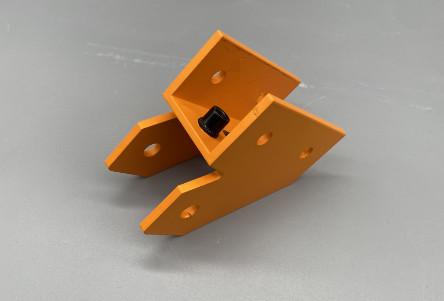 Lightweight And Durable Solar Panel Aluminium Profile Black Orange Customized Length