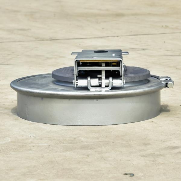 16 Inch Carbon Steel Fuel Tank Truck Manhole Cover for Tanker Trucks and Trailers in Grey
