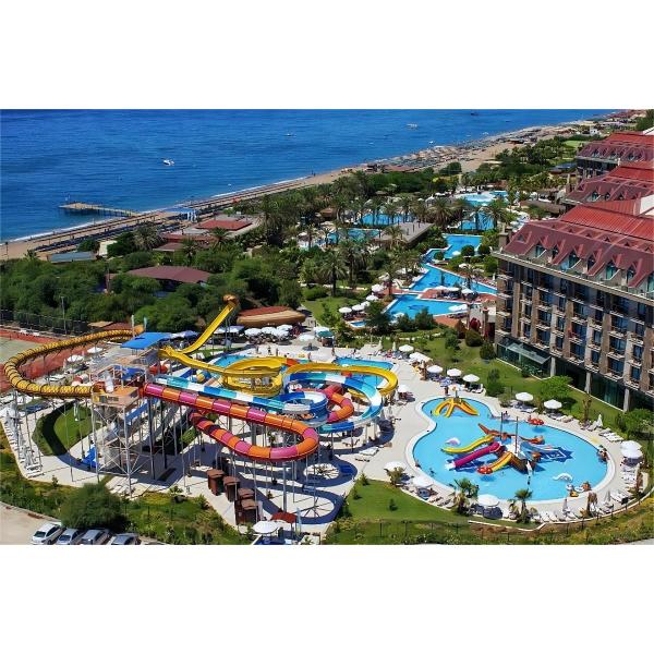 China Commercial Outdoor Swimming Pool Rides Supply Fiberglass Slide