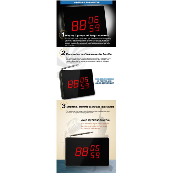 Водостойкий небольшой беспроводный ресторанный сервер, клиентская система пейджирования, кнопка стола и приемник экрана