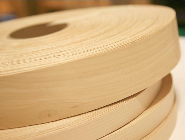 American Yellow Poplar Wood Veneer Edgebanding, Tulipwood Edgebanding Veneer for Furniture Door and Panels