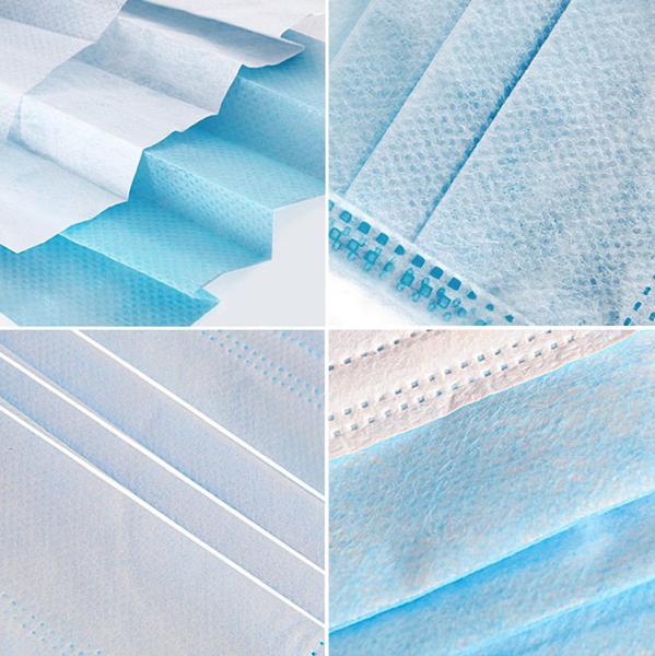 PP/SPP Material Disposable Non Woven Face Mask 3 Ply With Tie - On BFE95%