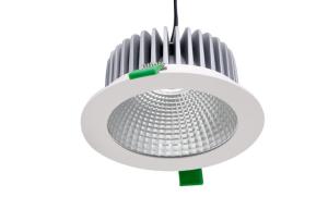 IP20 100 - 240VAC 1010 Lumen 15W Bridgelux COB LED Down Light With 50° Energy