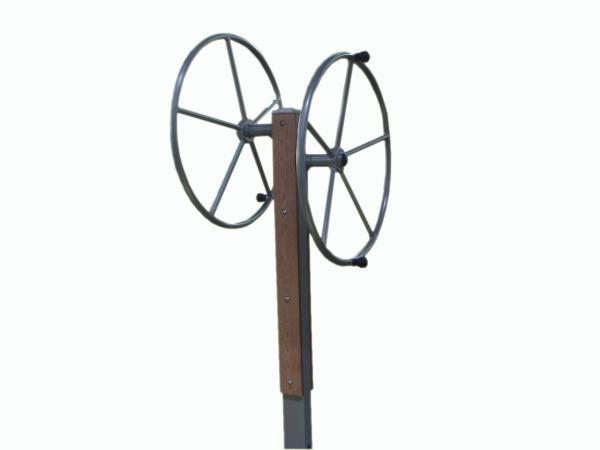 outdoor wooden fitness equipment--WPC wood arm wheel