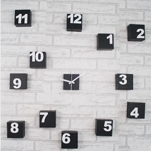 Black High Level Acrylic Art Contemporary Wall Clock,  Wall Decal Clocks SH-141