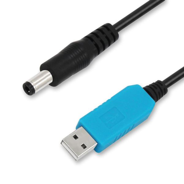 Câble convertisseur d'alimentation USB vers CC élévateur 5V à 9V 12V pour routeur, caméra, lumière LED, petit ventilateur