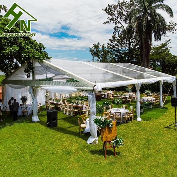 Fire Retardant Clear Wedding Marquee 1500 Sqm Heavy Duty 10x20 Canopy With Sides