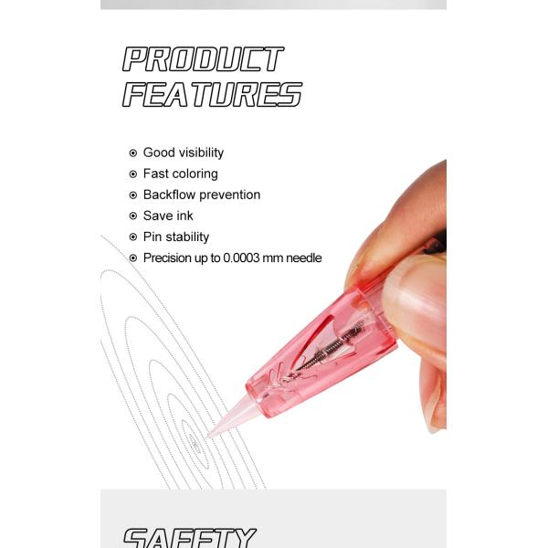 Безопасным иглы 100% патрона чернил иглы 1RL устранимым EO машины татуировки простерилизованные газом