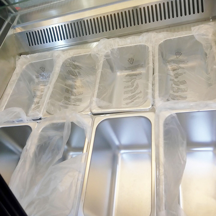 New Design 8 Trays Commercial  Ice Cream Gelato Display Freezer With Defrost System and Lighting
