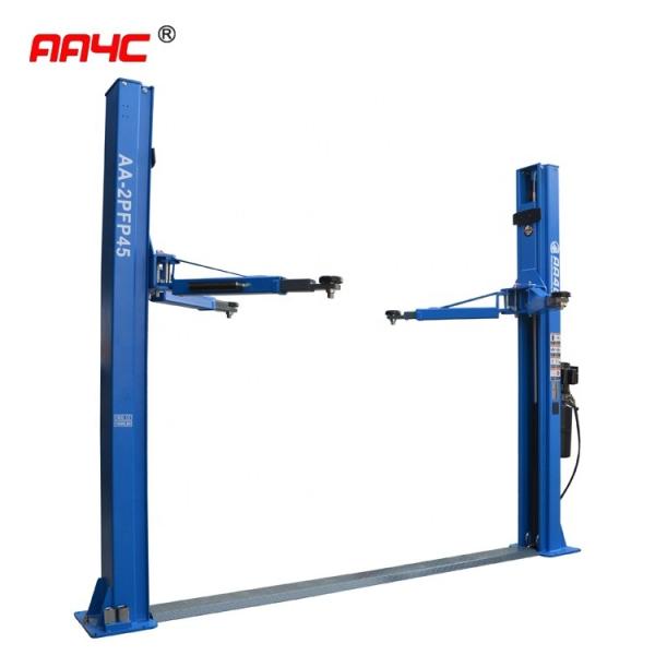AA4C 8 fold profile 2 post car lift floorplate auto hoist manual release vehicle lift