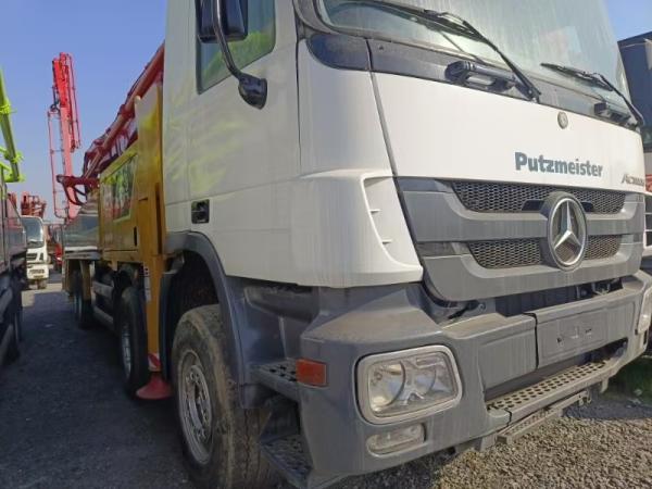 Hydraulic Putzmeister 46m Used Pump Truck 2012 With Benz Chasis