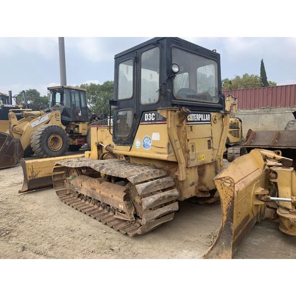 6 Way Blade Used CAT D3C LGP Bulldozer With CAT 3046 6 Cylinders Engine