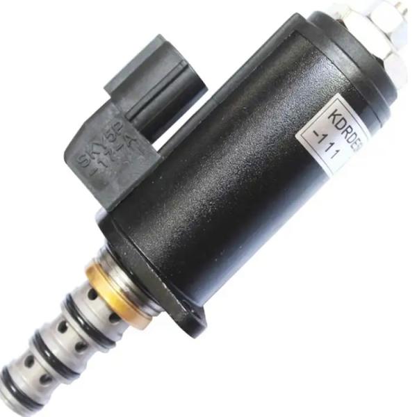 YN35V00018F2 Excavator Hydraulic Fuel Solenoid Valve For Kobelco SK200-6 KDRDE5K-31/30C40-111