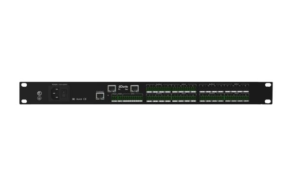 12X12 Dante DSP Processor Network IP , Digital Matrix Mixer For Large System