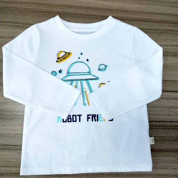 Combed Cotton Carton Print T-Shirts 100% Cotton Baby Styles Boys Clothing Toddler Shirts