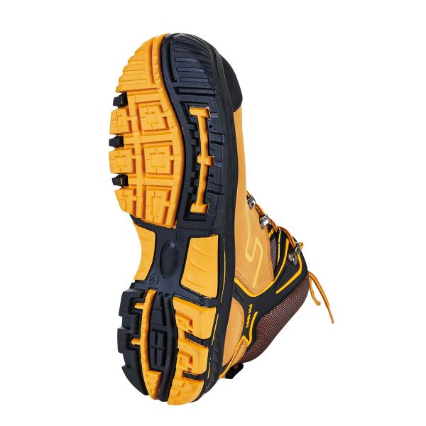 Botas industriales de suela de caucho de cuero de nubuck para protección laboral unisex