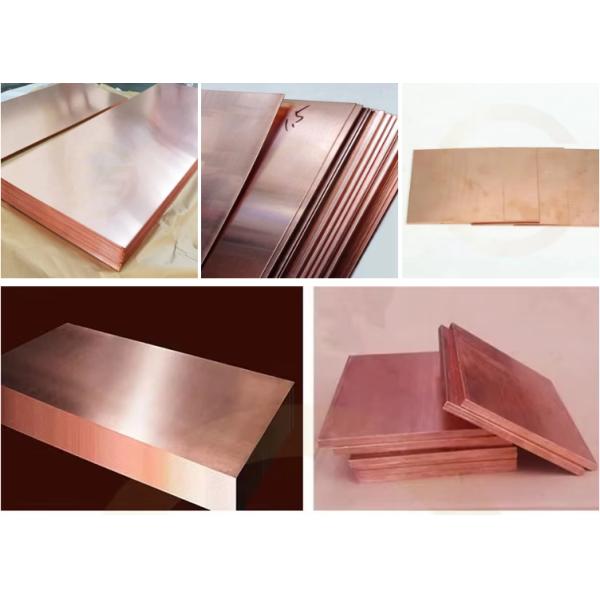 Tôle plaquée cuivre pur à 99,95% d'épaisseur 0,5mm-40mm ASTM C11000 C12700 JIS C1100