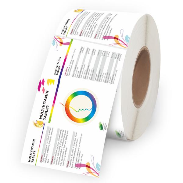 85mm Vitamin Essential Oil Plastic Sticker Label Waterproof Stickers For Bottles