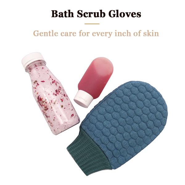 Deep Cleaning Custom Logo Exfoliating Gloves for Dead Leather Gloves and Body Scrubbing