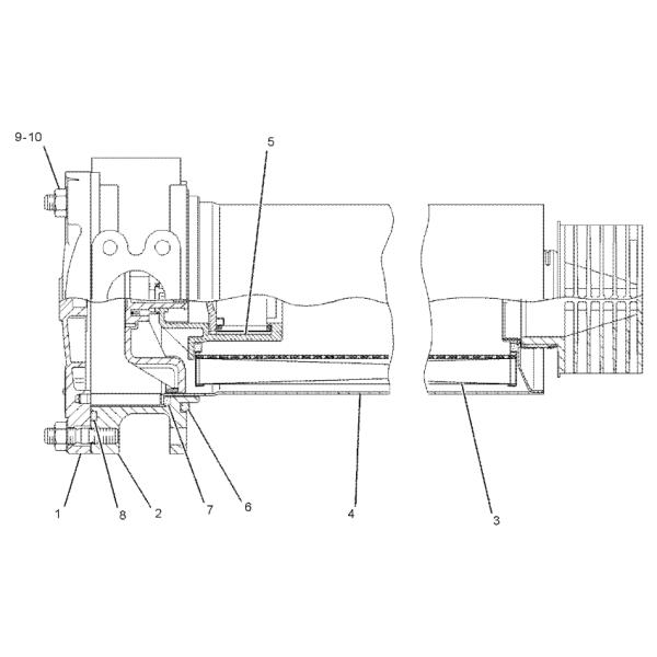361-7479 3617479 Oil Filter Wheeled  Excavator Hydraulic Parts For C4.4 M315 D2 M317 D2