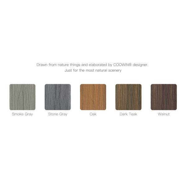 3D Wood Grain 3.6m Capping Deck Boards Ivory White Fire Resistance