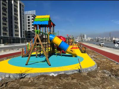 UV-Stabilized Colored EPDM Rubber Playground Flooring Park Floor