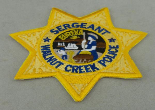 Crafts Toys Custom Embroidery Patch Back Side Police Patch Badge