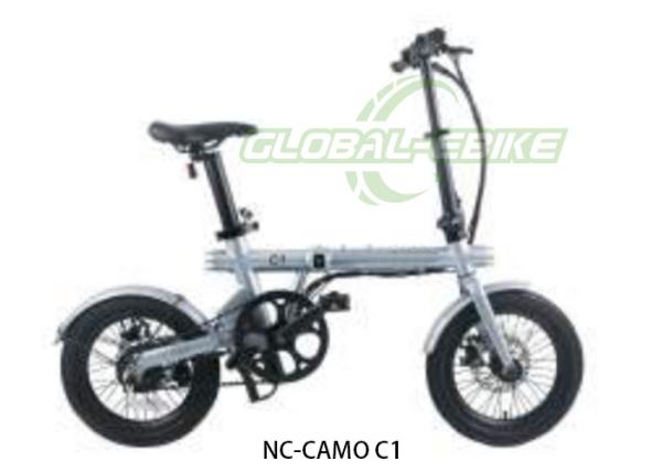 Sliver 16 Inch 6061 Allou 20*1.95 Kenda Tire 36V 250W Motor Power Urban Folding Ebike