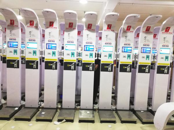 Adult Ultrasonic Height And Weight Machine With Blood Pressure Fat Mass Analysis And BMI
