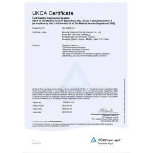 Bestreat Safety First Aid Solution Co.,Ltd Certifications