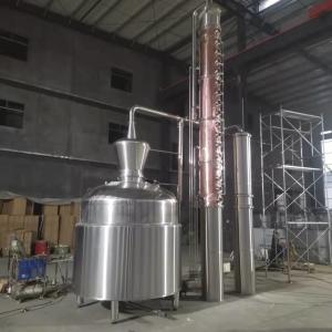 Mini Alcohol Vodka Whiskey Gin Brandy Whisky Distiller com Pot de cobre de aço