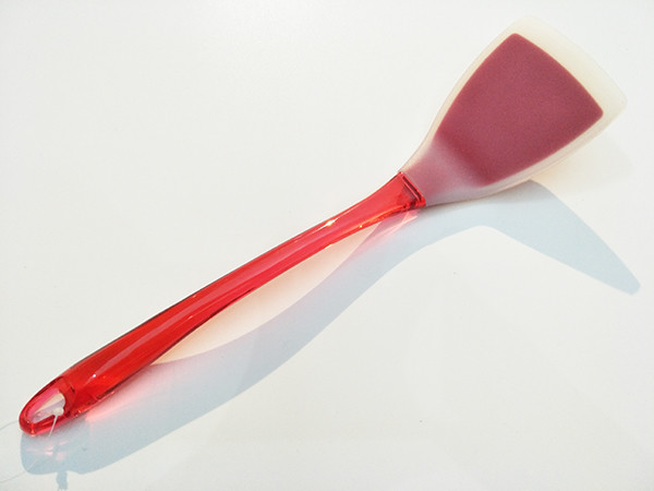 Fashionable plastic handle 7pcs silicone kitchen utensil sets with plastic handle