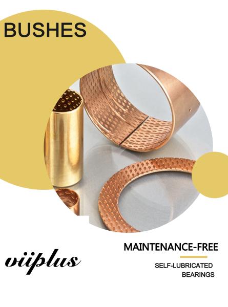 Easy To Assemble High Load Capacity CuSn8 Sleeve Bronze Flanged Sleeve Bearings
