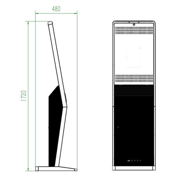 32 Inch Indoor Windows Restaurant Food Self Order Machine Upright All-In-One SDK for Payment Kiosk