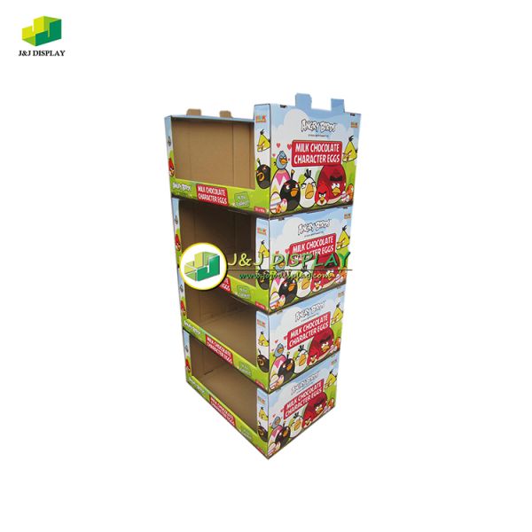 Corrugated Board Pop Display Stand Stackable for Retail Store Advertising Exhibition