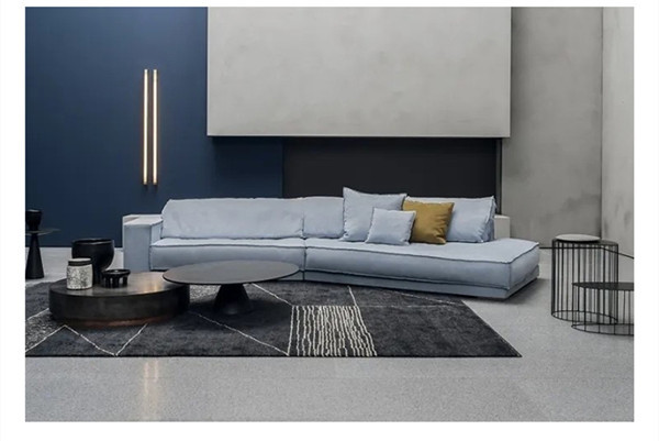 8 Ft 3 Person L Shaped Couch Comfy Fabric Modern Corner Sofa Living Room