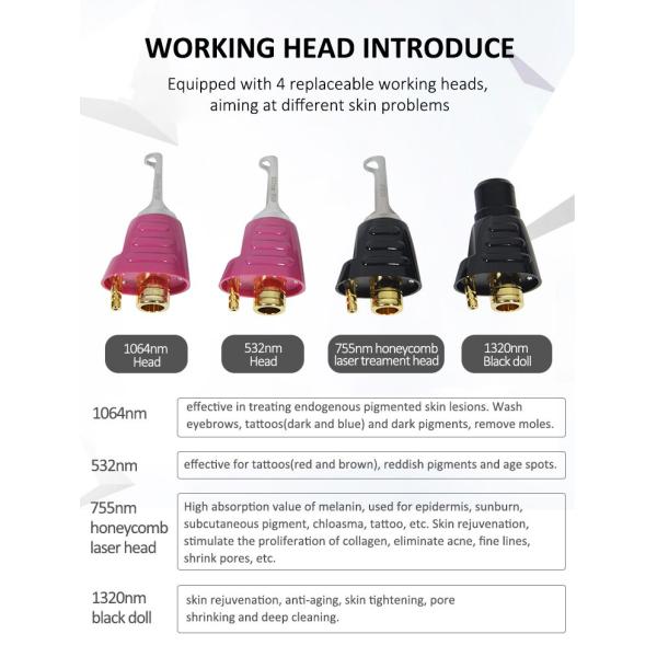 машина подмолаживания кожи лазера Пико машины терапией красоты 1320нм 755нм