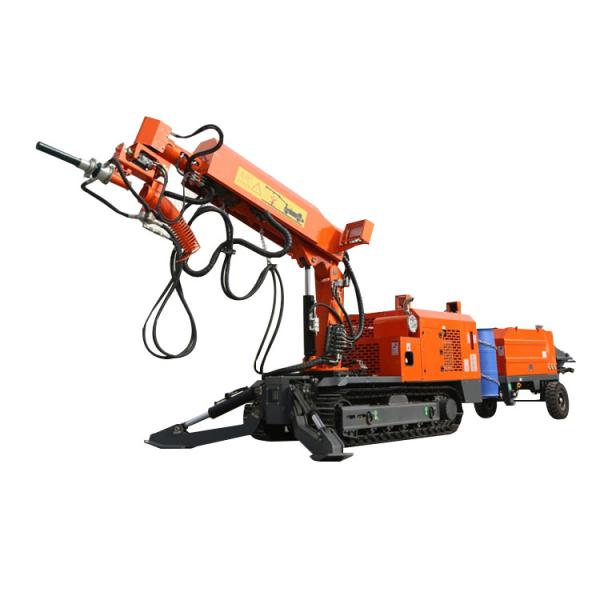Pulverizador Subterrâneo de Concreto Projetado Transportador de Bocal Móvel 11kw Pequeno Volume