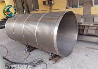cilindro 250μM For Wastewater Treatment da tela de fio da cunha SS304 de 2175mm