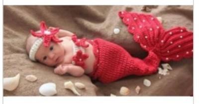Baby Photography Prop Crochet Knitted Baby Hats Girl Boy Baby Costume Mermaid style