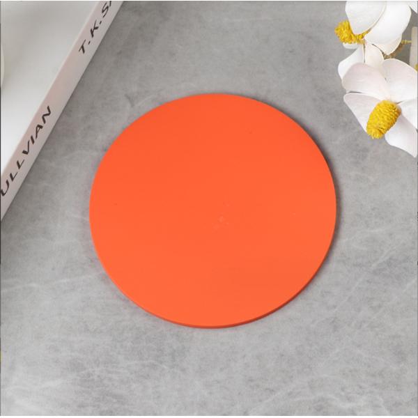 Waterproof Drink Cup Coaster Custom Design Soft Sublimation Print PVC Coasters