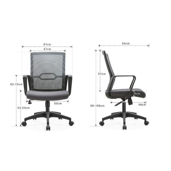 Business Premises Essential Lift Reclining Mesh Office Chair with Lumbar Protection