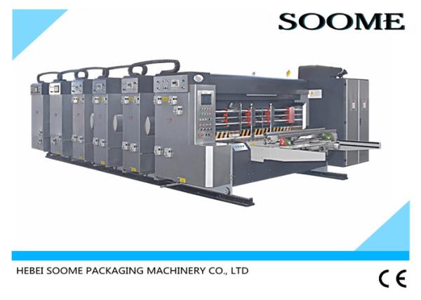 Dust Proof Flexo Printer Slotter Die Cutter With Lead Edge Suction Feeding System