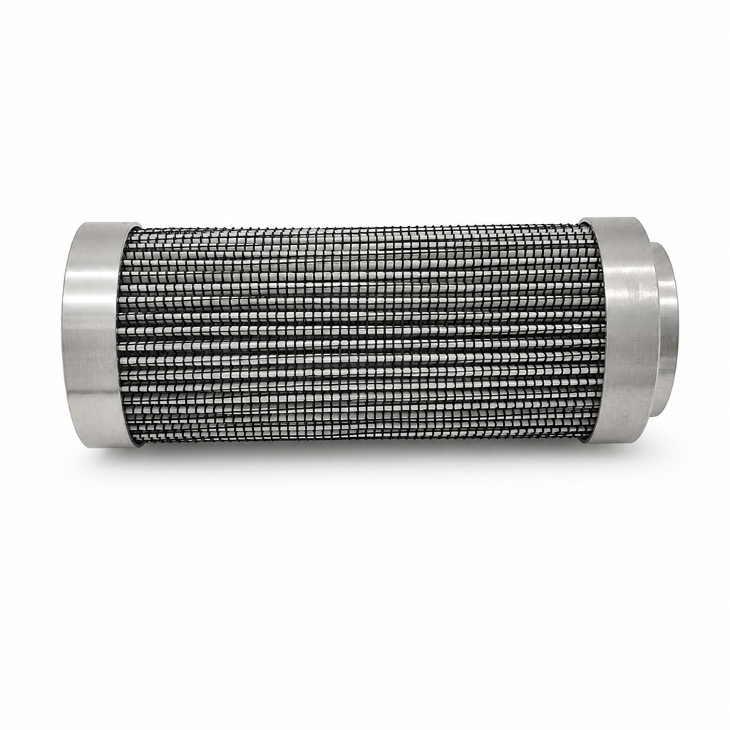 Heavy Duty Stainless Steel Hydraulic Filter Element with Exceptional Dirt Holding Capacity and High Rejection for Manufacturing Plants