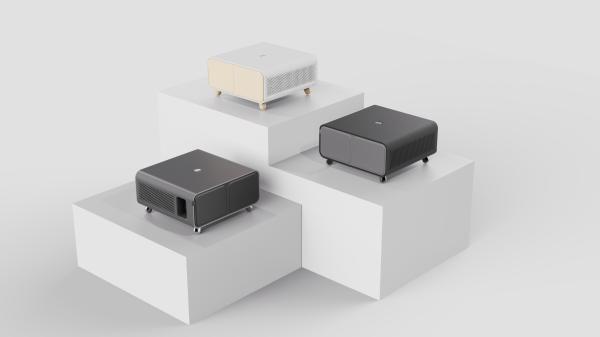 Dark Gray Education Projector Android 9.0 High Bright Smart FHD 4K Office Projector