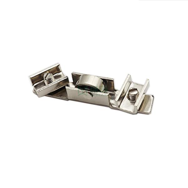 Adjustable Modern Glass Cabinet Sliding Wheel For Hotels / Apartments