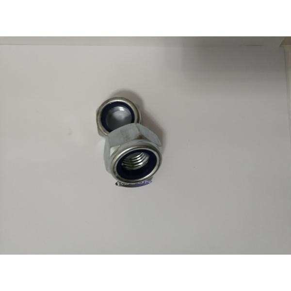 M6-1.0 DIN 985 Class 8 Zinc Finish Steel Nylon Insert Lock Nut